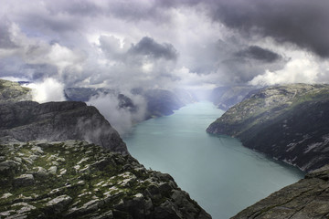 Clouds on the norwegian fjord 2