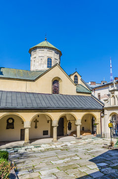 Old armenian church in Lviv city