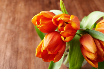 Naklejka premium flowers on the table