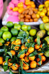 Oranges at market for sale