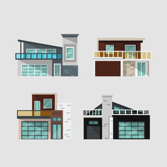 Modern houses set