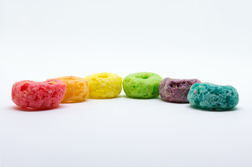 Close Up Detail of Fruit Cereal