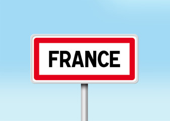 France - Panneau