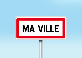 Ma Ville - Panneau