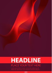 Fototapeta premium Modern abstract brochure, report or flyer design template