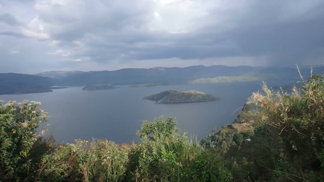 Crater lake, Volcanoes National Park, Rwanda