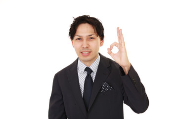 笑顔のビジネスマン