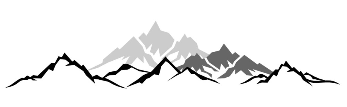 Silhouette Berge