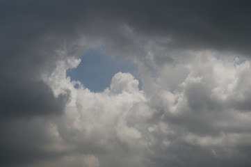 Background of dark clouds before a thunder-storm