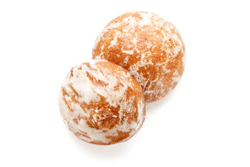 gingerbread isolated on white background.