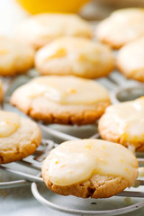 Lemon glaze cookies..style rustic