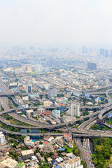 Panorama of Bangkok from Baiyoke Sky Hotel. Thailand