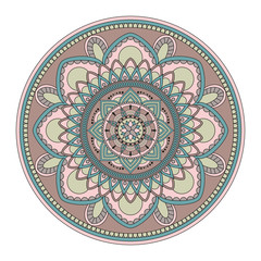 Flower Mandalas. Vintage decorative elements. Oriental pattern, vector illustration. Islam, Arabic, Indian, turkish, pakistan, chinese, ottoman motifs