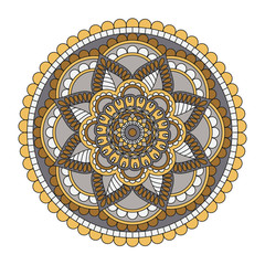 Flower Mandalas. Vintage decorative elements. Oriental pattern, vector illustration. Islam, Arabic, Indian, turkish, pakistan, chinese, ottoman motifs