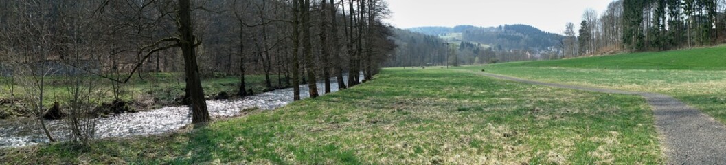 Obraz premium wandern in wiesenbad