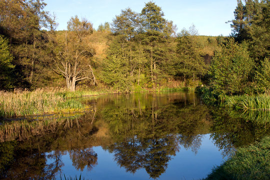 Rzeka Rospuda, oklolice Raczek, podlasie.