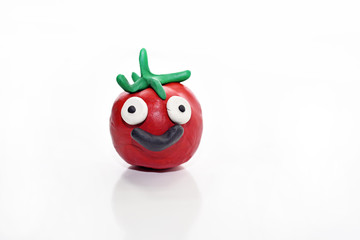 Vegetables made from plasticine.