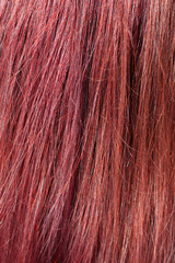 Long red straight hair, natural hairstyle