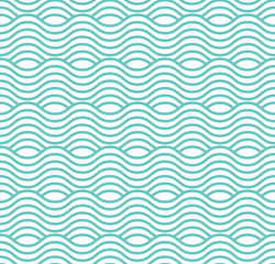 Decorative fabric for wrapping paper, banner, print. Horizontal lines, retro zig-zag waves