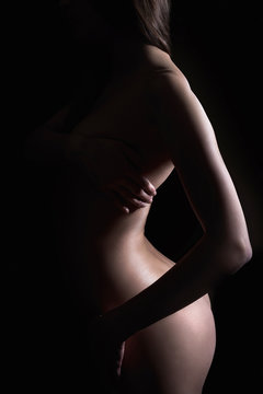 Fototapeta nude women silhouette