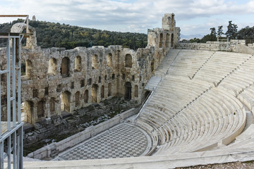 Odeon of Herodes Atticus in the Acropolis of Athens, Attica, Greece