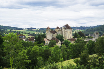 Fototapeta na wymiar Chateau Curemonte, Correze, France