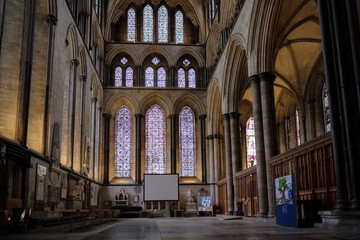Fototapeta premium Interior View of Salisbury Cathedral