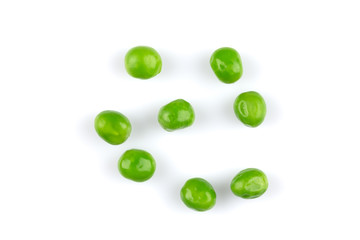 Pile of green wet pea