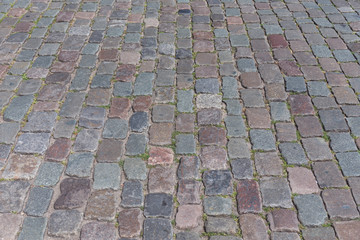 Fototapeta premium Old cobblestone road
