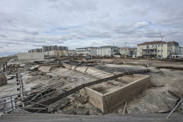 One of New York borough area after Hurricane Sandy