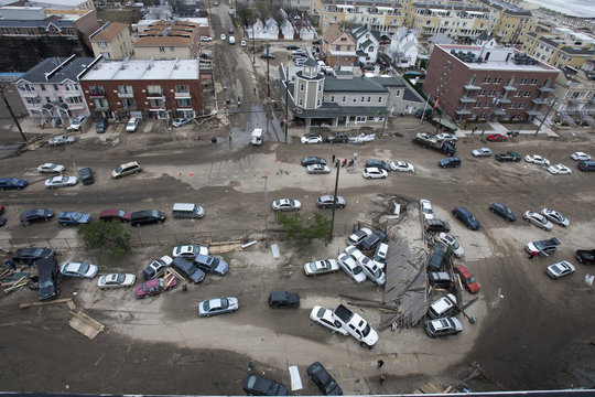 One of New York borough area after Hurricane Sandy