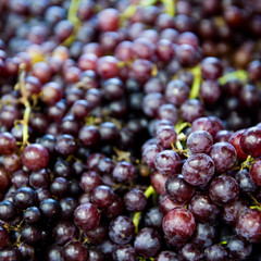 Group of fresh grape at a fruit store.