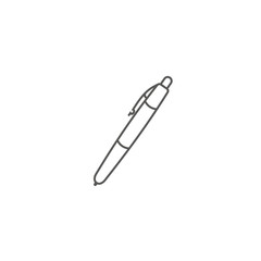 Business icon, management. Simple icon of a pen. Line art vector illustration.
