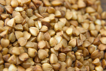 raw buckwheat grain brown healthy food for sport tasty diet