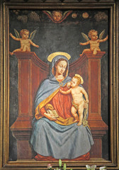 Madonna del latte; dipinto: Duomo di Milano