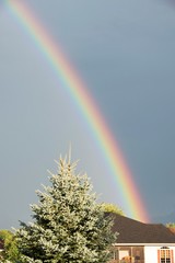 Rainbow over House