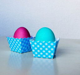 Painted  in different colors  Easter eggs.