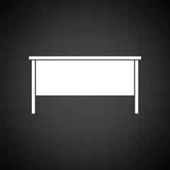 Obraz premium Office table icon