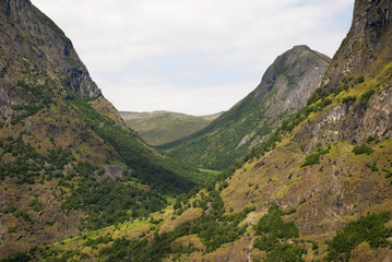 Fototapeta na wymiar Valley And Mountain, Norway
