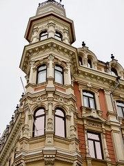 Finnish style building near the esplanadi park, Helsinki, Finland