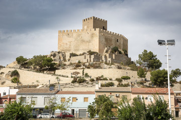Ancient Castle of Petrer town - province of Alicante - Spain