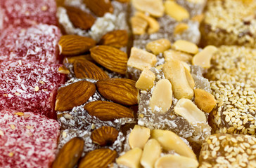 Turkish delights closeup view