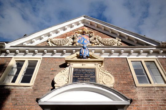 Facade of Matrons College 1682 in Salisbury