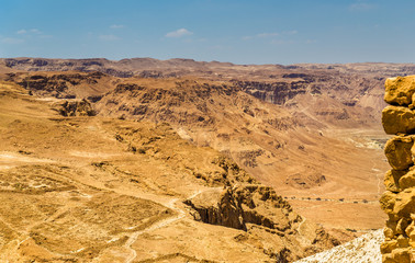 Judaean Desert as seen from Masada fortress - Israel