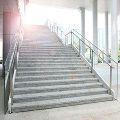 luxury stairs of modern  building.