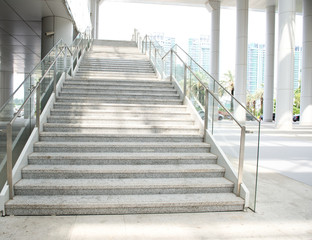 luxury stairs of modern  building.