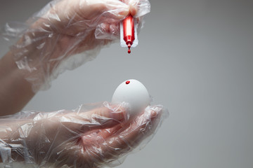 Coloring Easter eggs