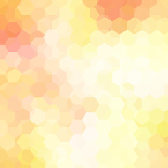 Fototapeta na wymiar Background of geometric shapes. Mosaic pattern. Vector EPS 10. Vector illustration. Yellow, orange colors.