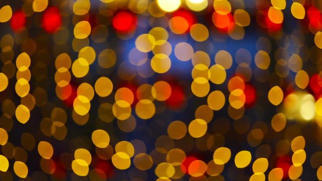 Abstract background yellow and rad bokeh lights