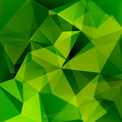 Background of geometric shapes. Green mosaic pattern. Vector EPS 10. Vector illustration